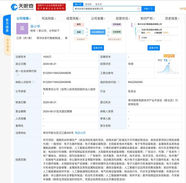 永安行科技股份成立智能制造新公司 加速人工智能基礎軟件開發布局